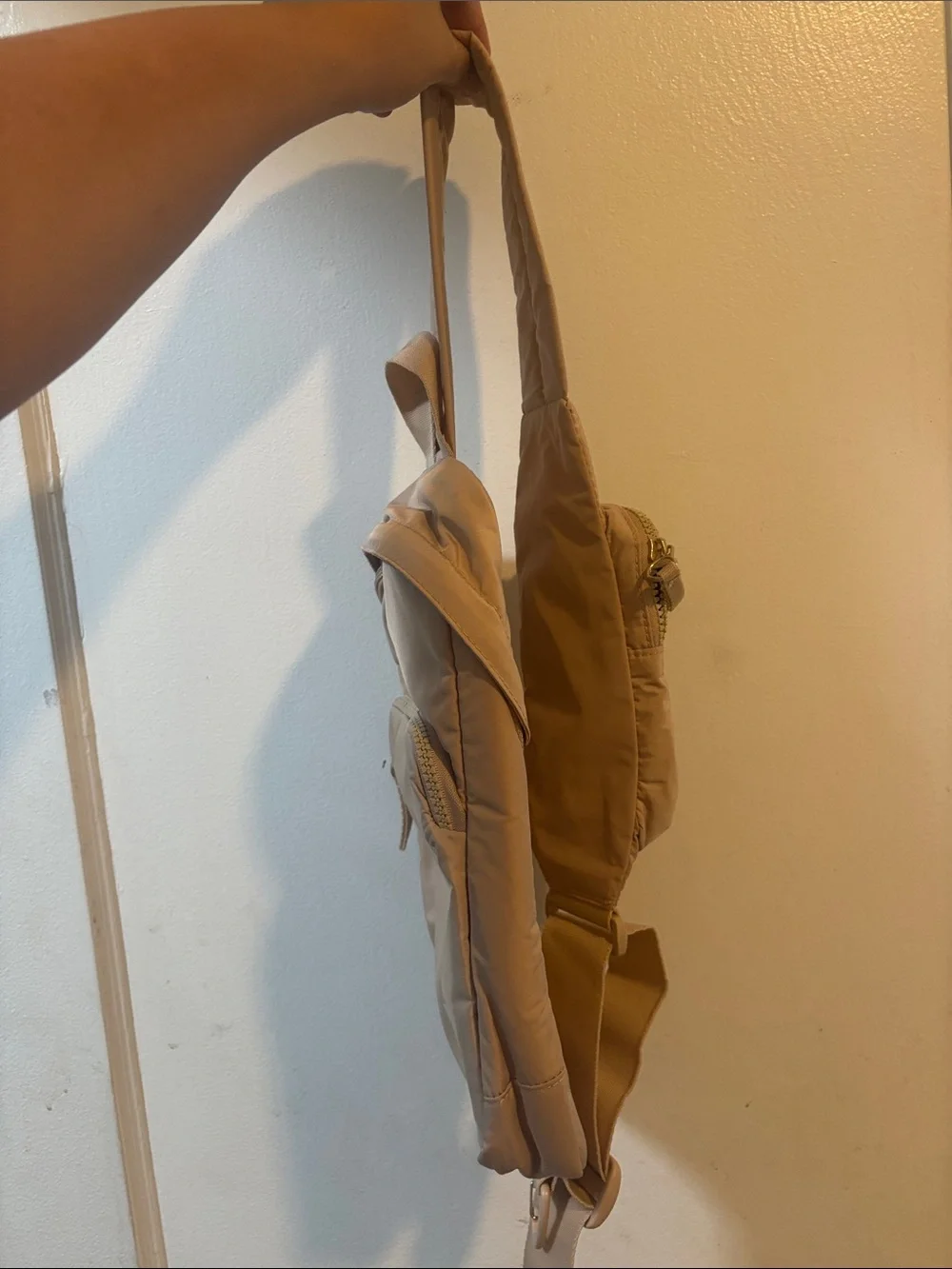 adidas Beige/Tan Sling Backpack